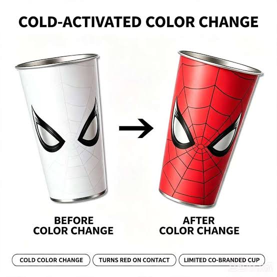 SPIDERMAN COLOUR CHANGING CUP 600ml (Only Cup)