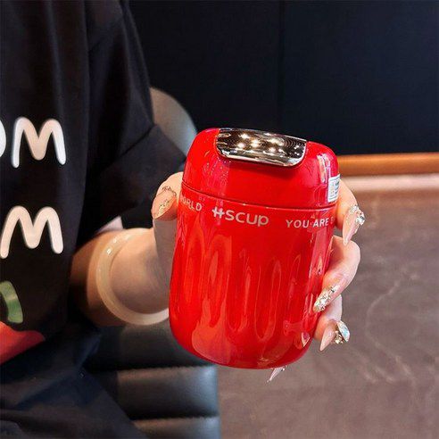 BLACK 220ml Insulated Coffee Sipper – Cute Compact Travel Mug with Flip Lid (Multi-Color)