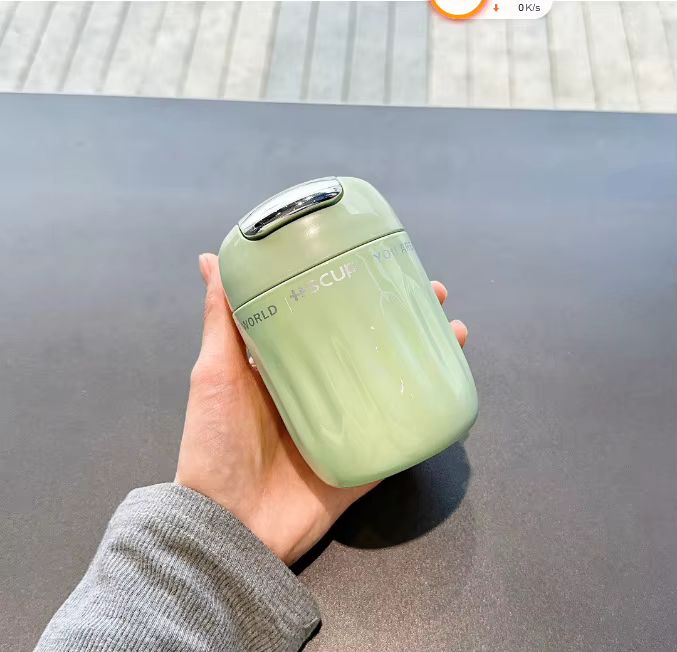 BLACK 220ml Insulated Coffee Sipper – Cute Compact Travel Mug with Flip Lid (Multi-Color)
