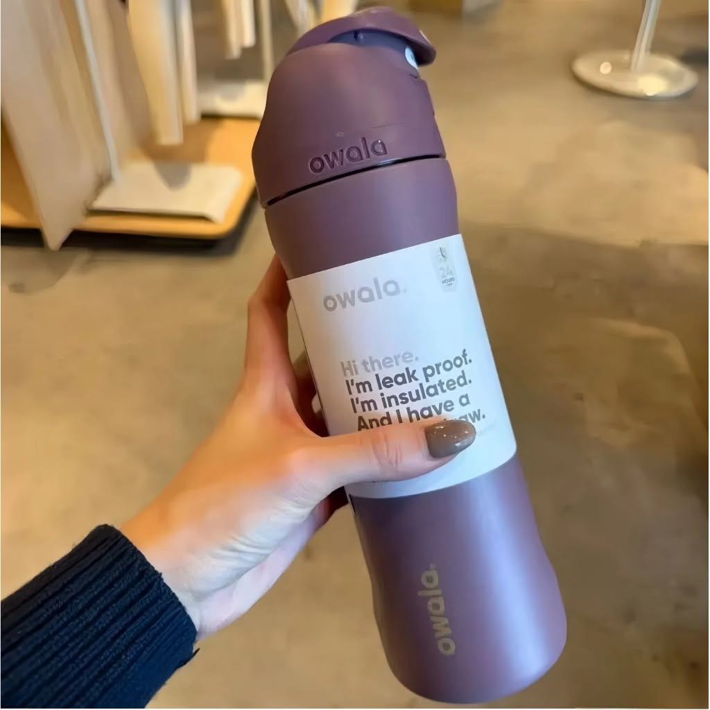Owala 24oz FreeSip Water Bottle Stainless Steel