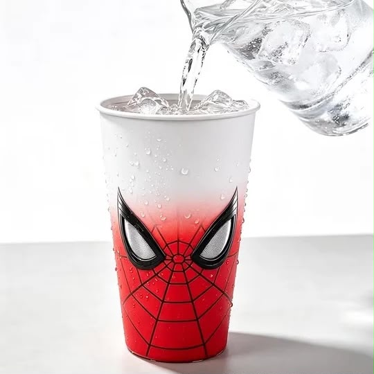 Spider-Man Colour Changing SS Cup 600ML (No Cap & Straw)