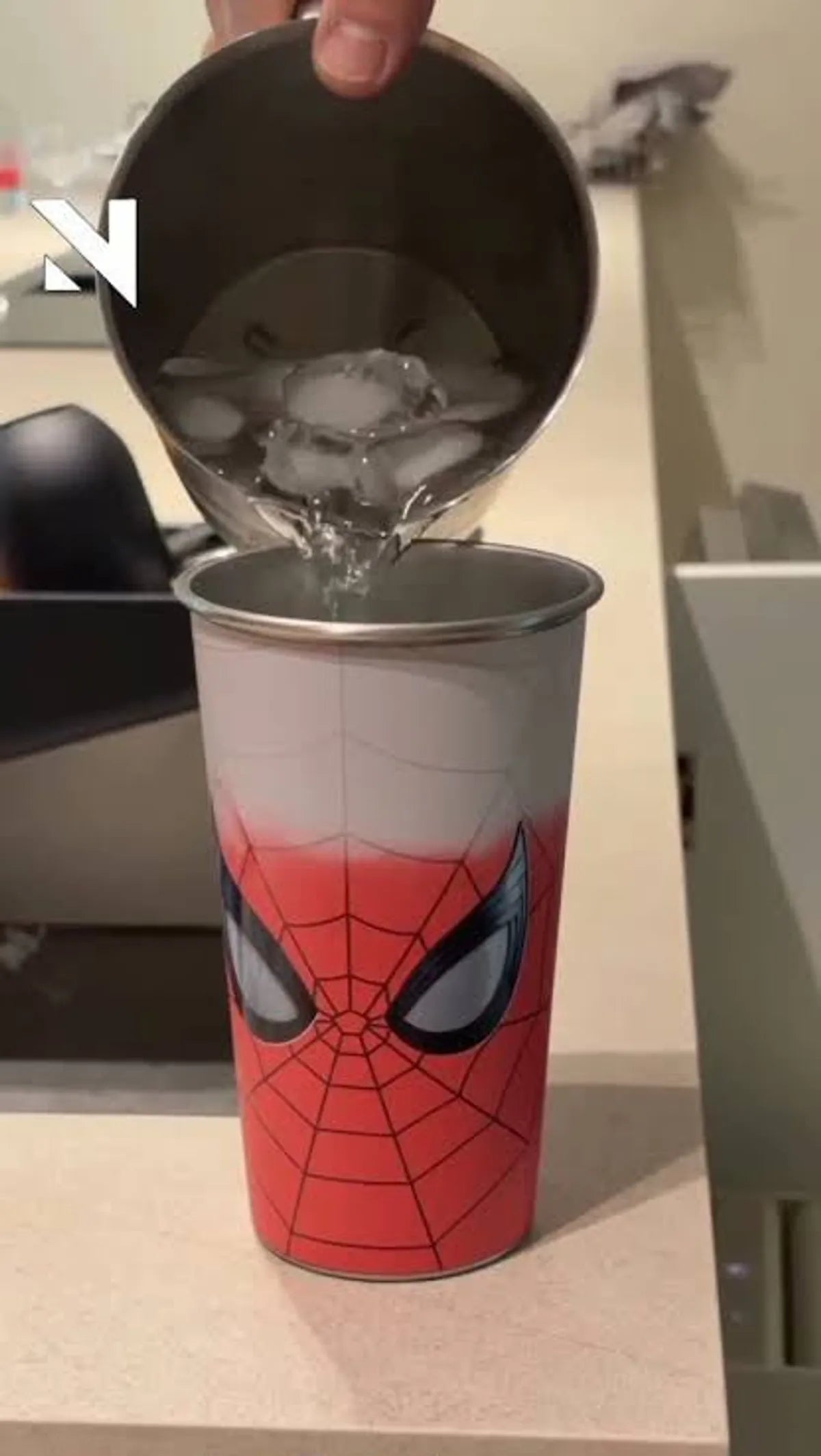 Spider-Man Colour Changing SS Cup 600ML (No Cap & Straw)