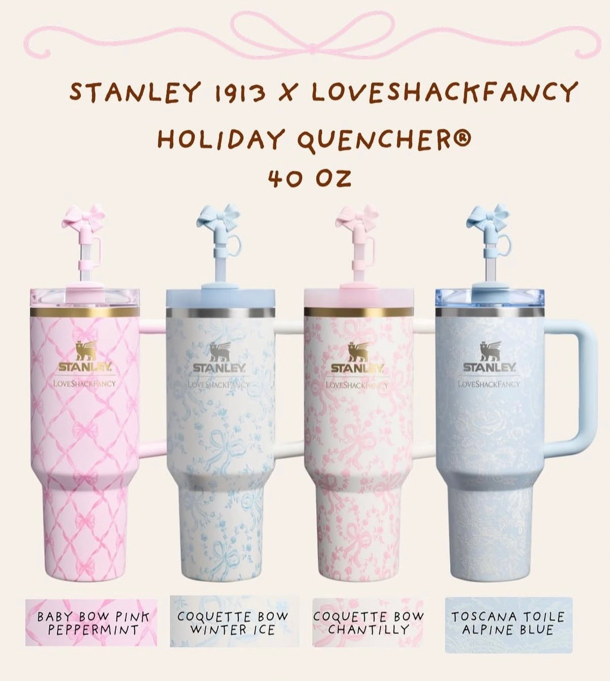 Stanly Love Shck Quencher Tumbler 40oz