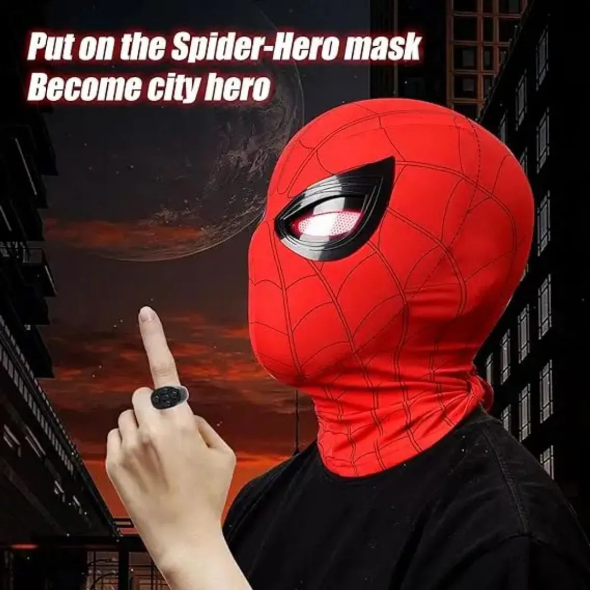 Spiderman Mask-Remote controlled
