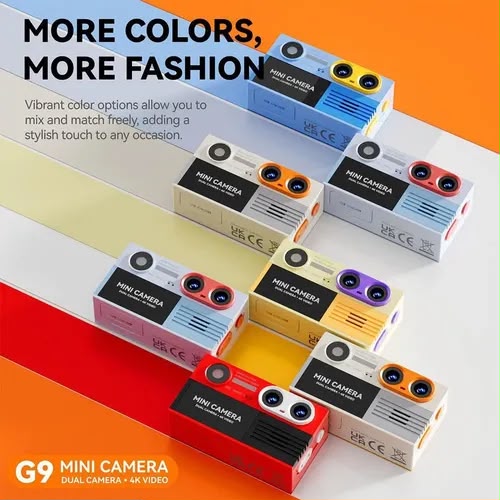 G9 Mini Dual Camera 4K Digital Camera (Random Assorted Colors)