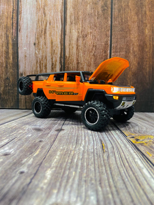 Hummer 1:32 Die-Cast Pull Back Toy Car | With Lights & Music | Premium Collectible SUV Model for Kids & Gifting