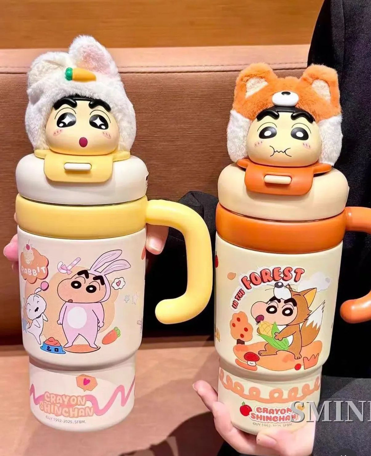 Shinchan Cartoon Insulated Tumbler | Cute Straw Bottle for Kids & Fans