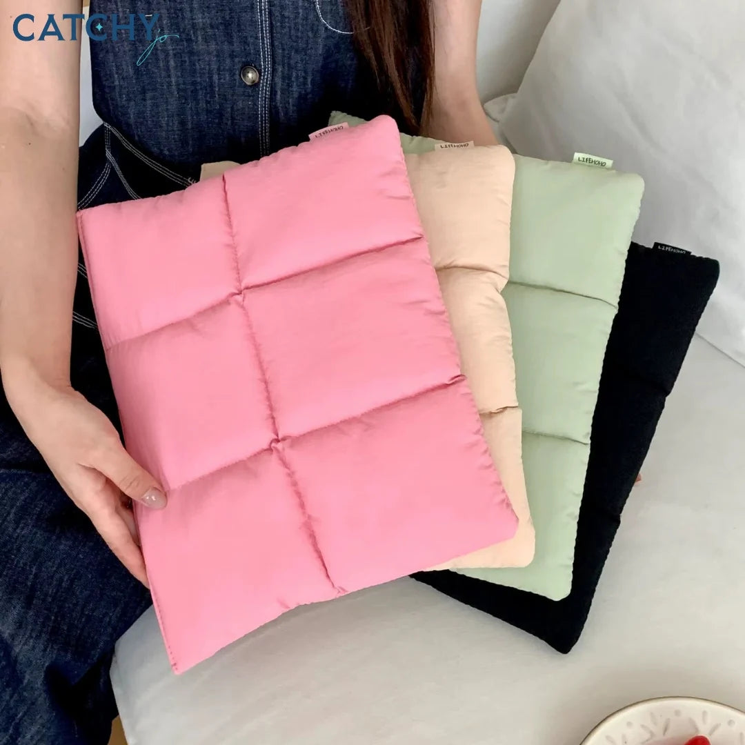 Pink CloudShield Puffer Laptop Sleeve
