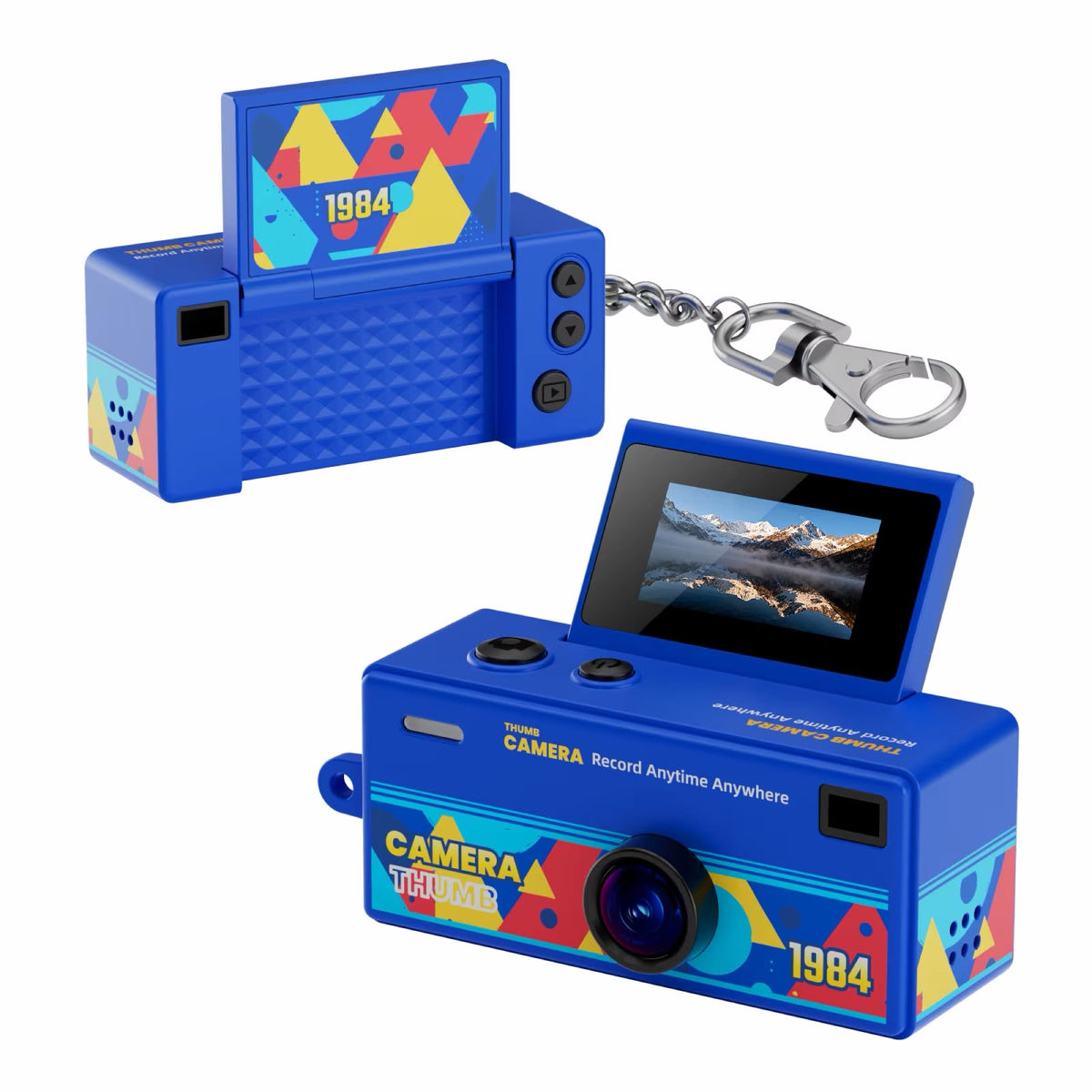 Thumb Flip Mini Camera – Retro Digital Camera with Flip Screen | Random Assorted Colours