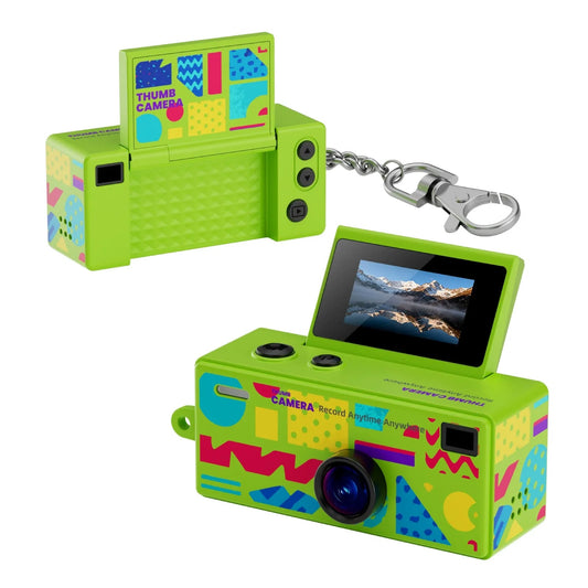 Thumb Flip Mini Camera – Retro Digital Camera with Flip Screen | Random Assorted Colours