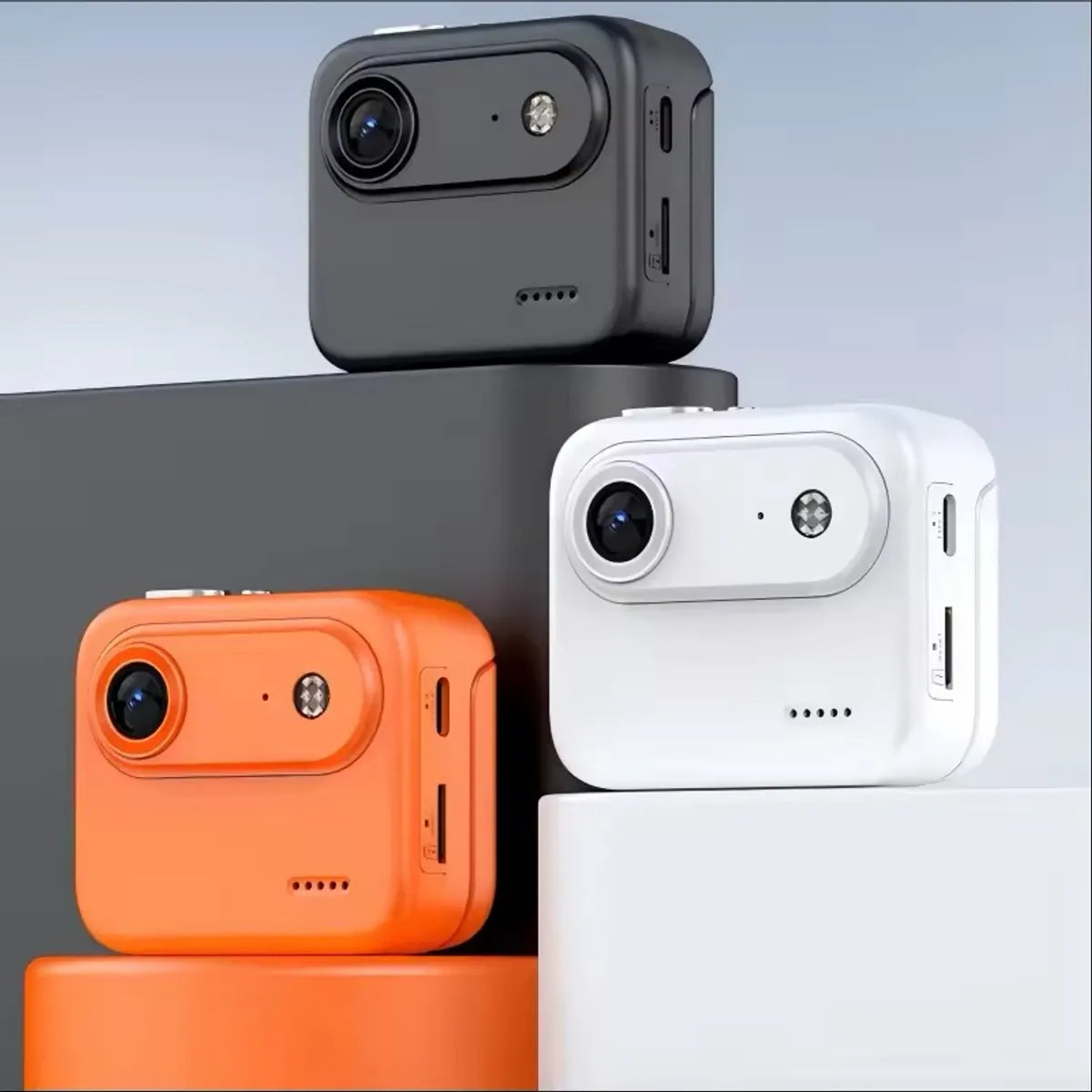 VlogCam Mini Flip-Screen Action Camera with 8gm memory card