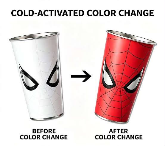 Spider-Man Colour Changing SS Cup 600ML (No Cap & Straw)
